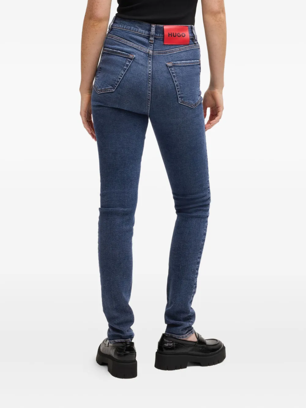 HUGO Girali jeans met rits Blauw