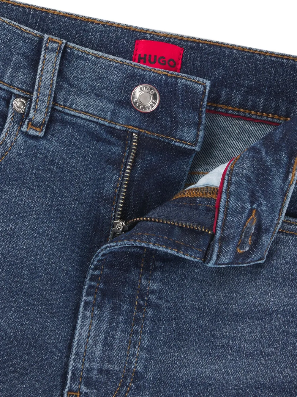 HUGO Girali jeans met rits Blauw