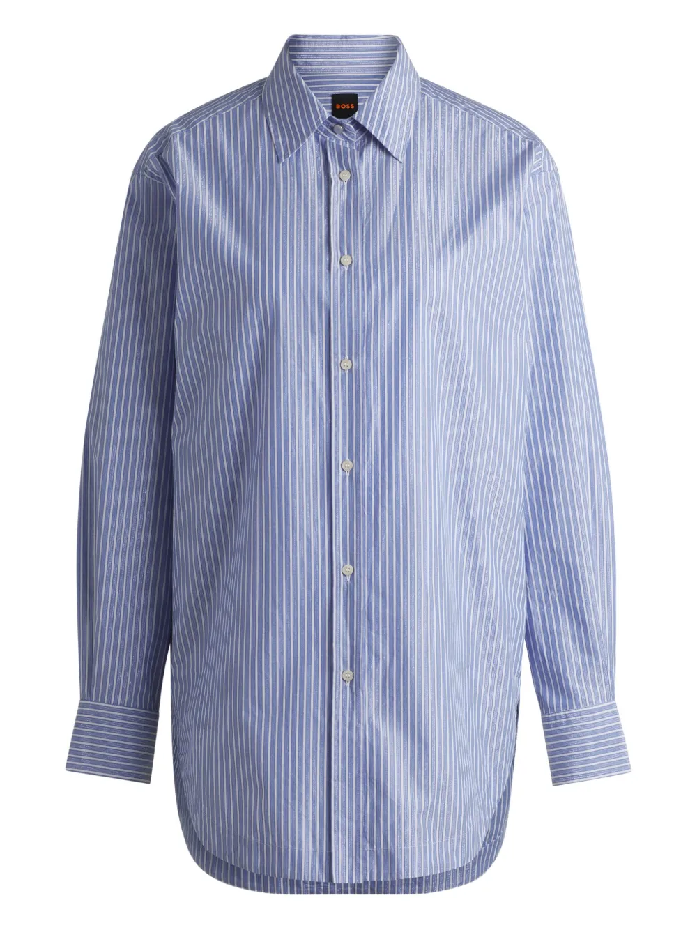 BOSS camisa con rayas estampadas | azul | Image 1