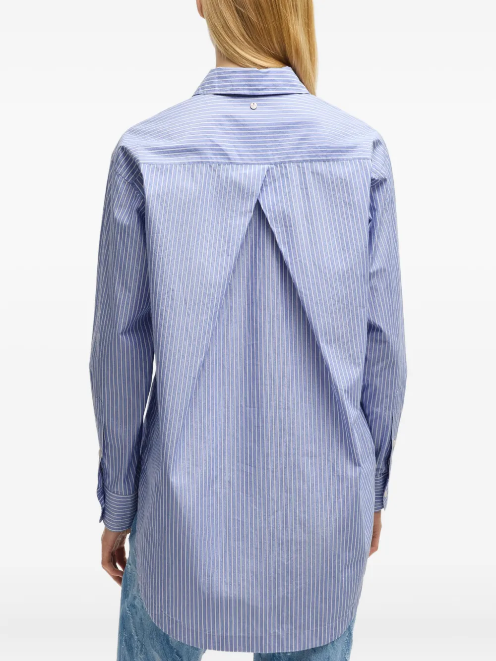 BOSS Gestreept blouse Blauw