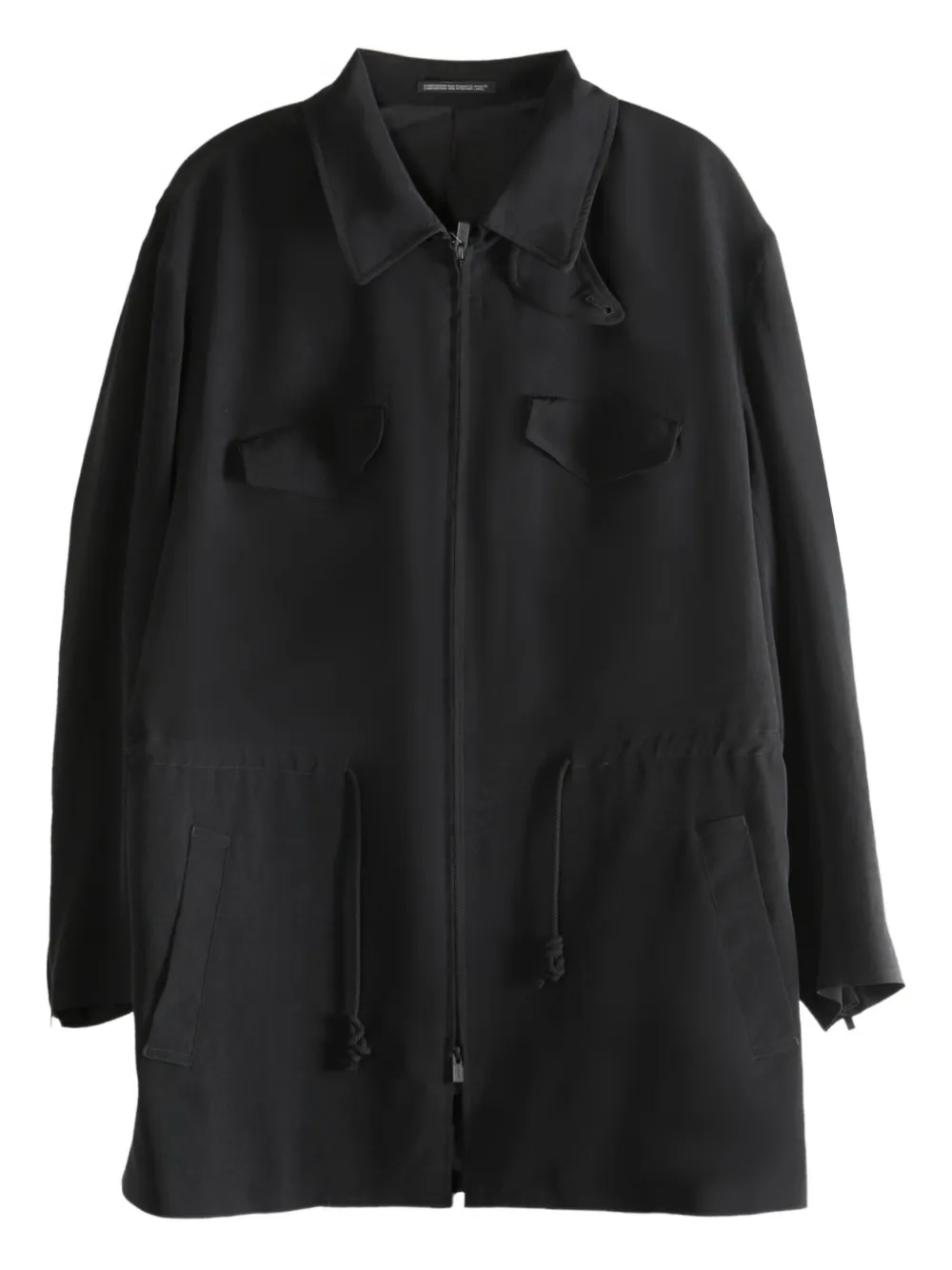 Yohji Yamamoto abrigo con cierre | negro | Image 1