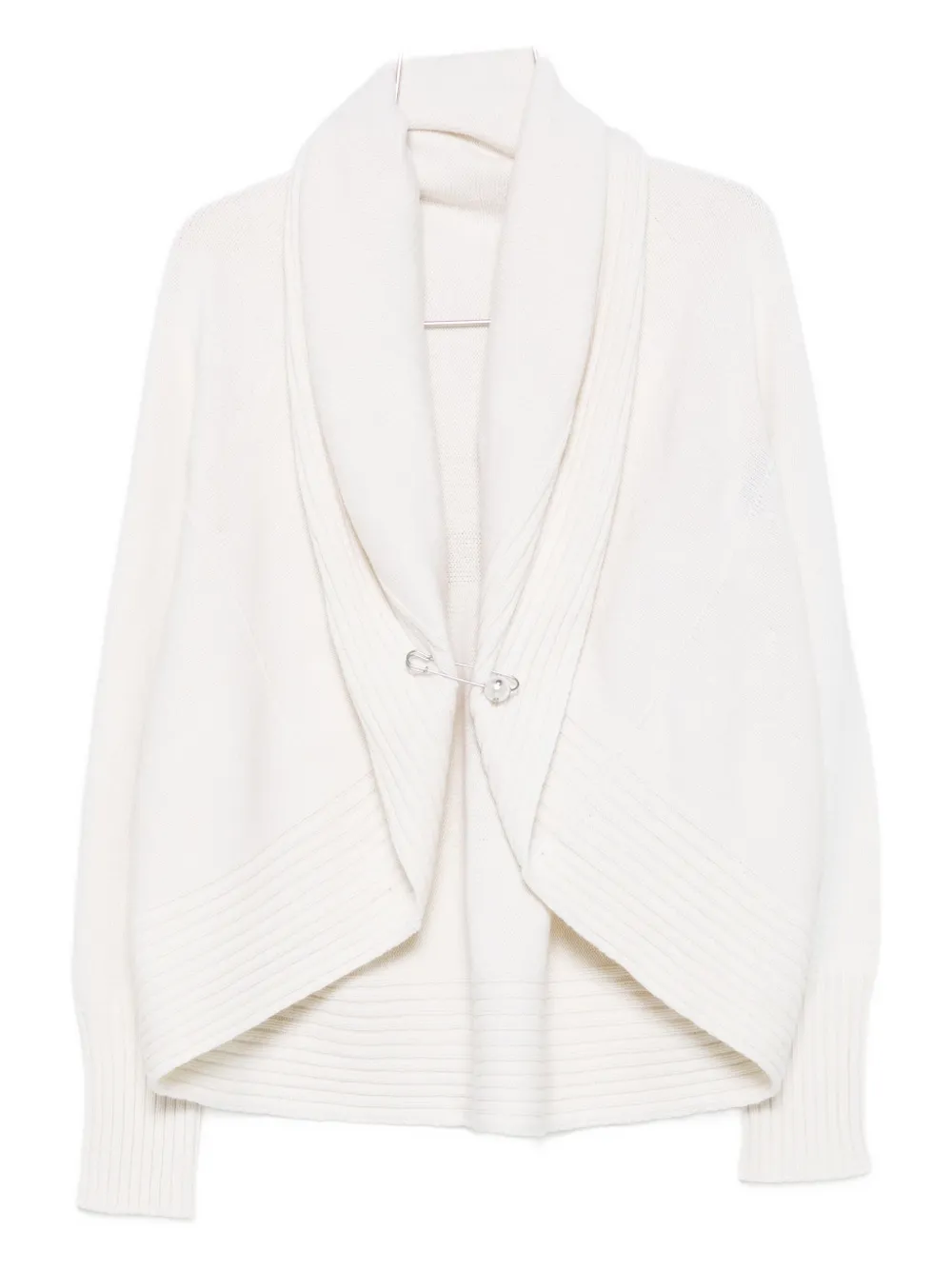 Alberta Ferretti Shawl-collar Cardigan In Neutral