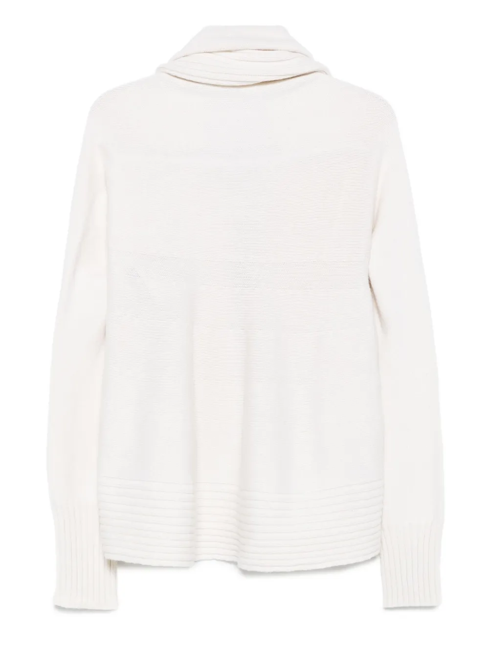 Alberta Ferretti Vest met sjaalkraag Beige