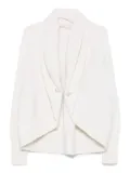 Alberta Ferretti shawl-collar cardigan - Neutrals