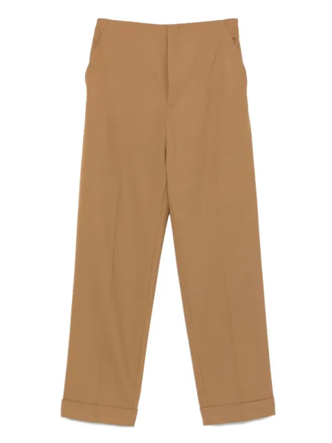 Alberta Ferretti cuffed-hem trousers