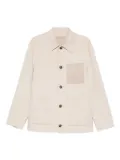 Yves Salomon patch-pocket buttoned shirt jacket - Neutrals