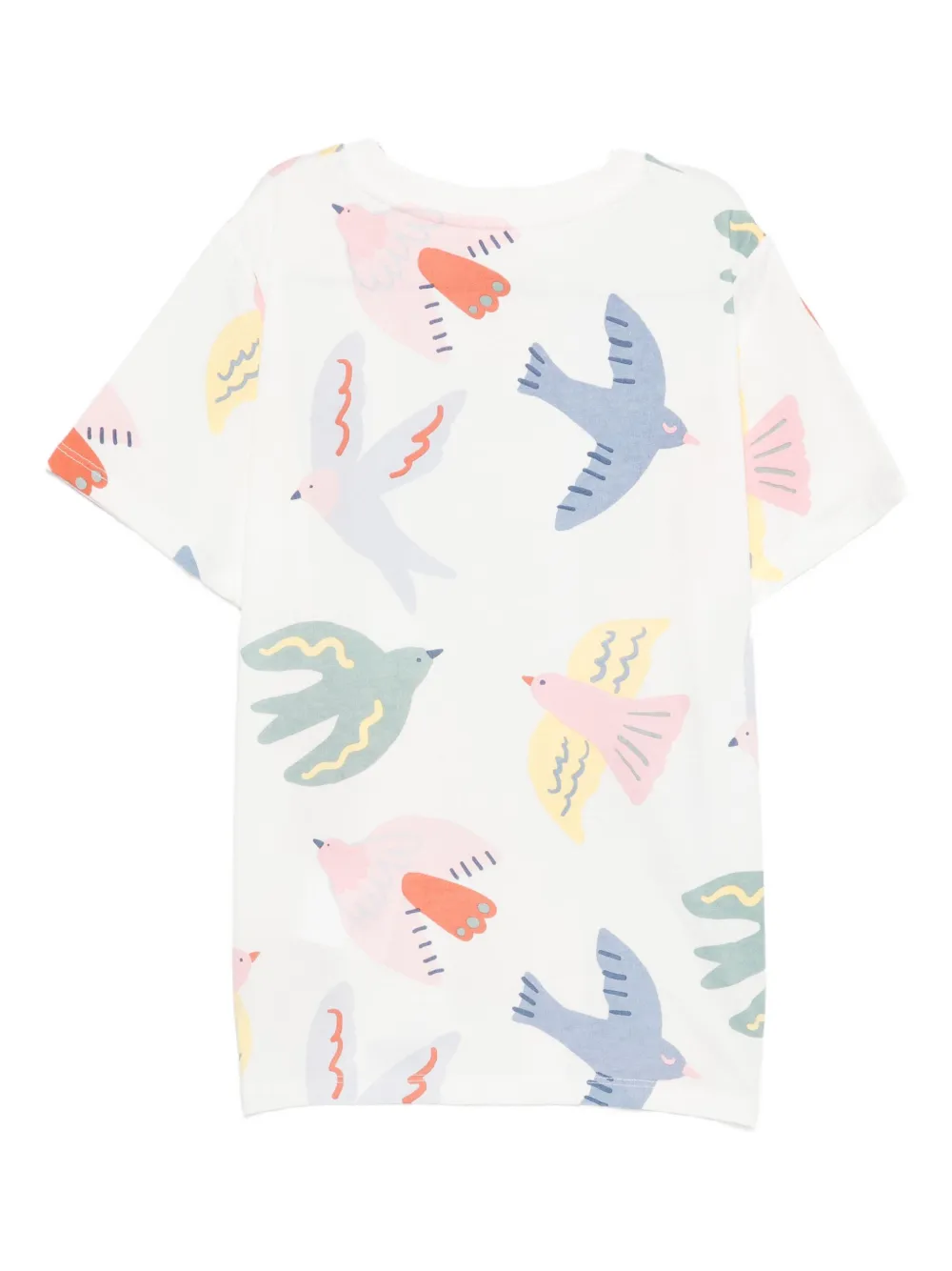 Stella McCartney Kids T-shirt met vogelprint Wit