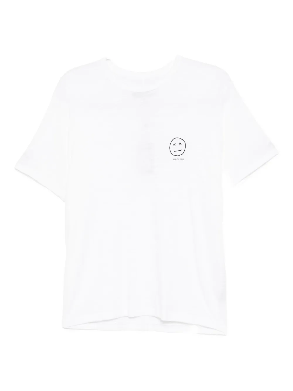 Rag & Bone Sour-face T-shirt In White