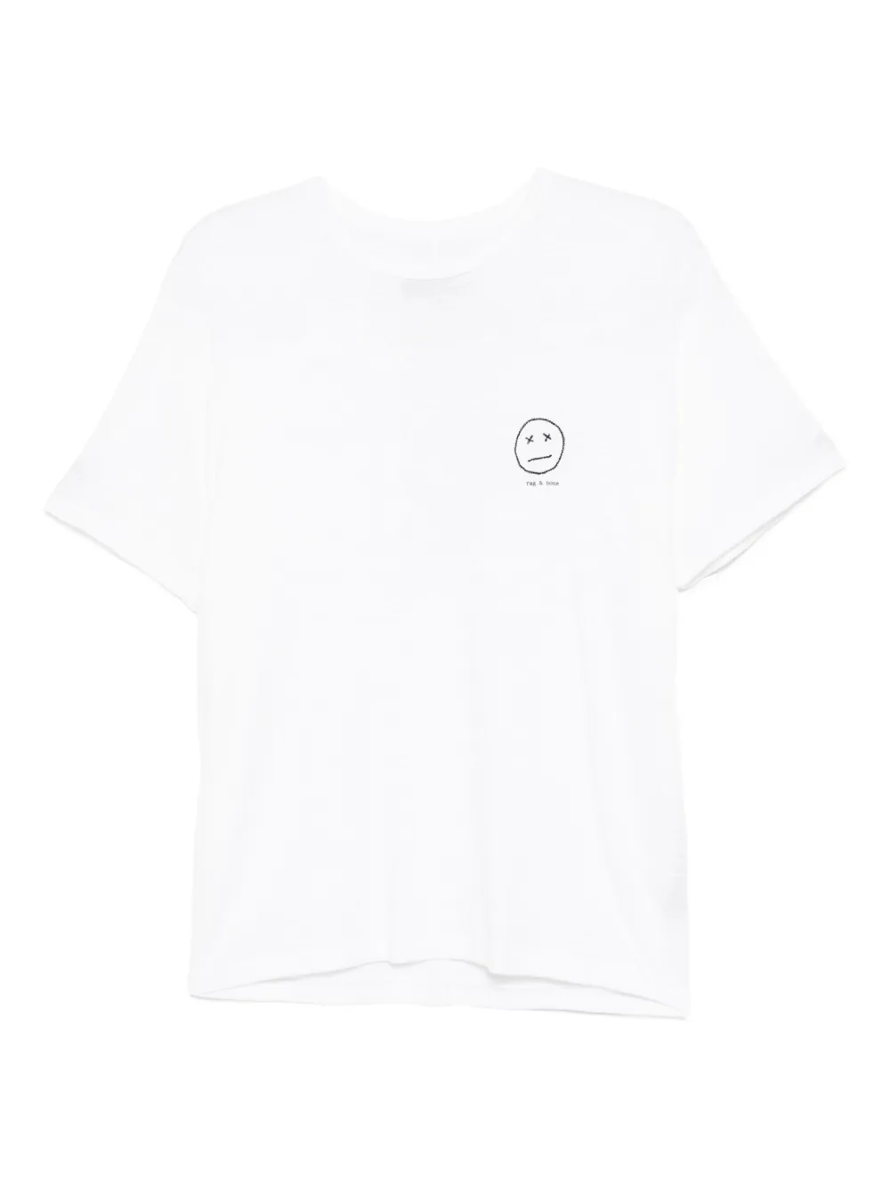 Rag & bone T-shirt met gezichtsprint Wit