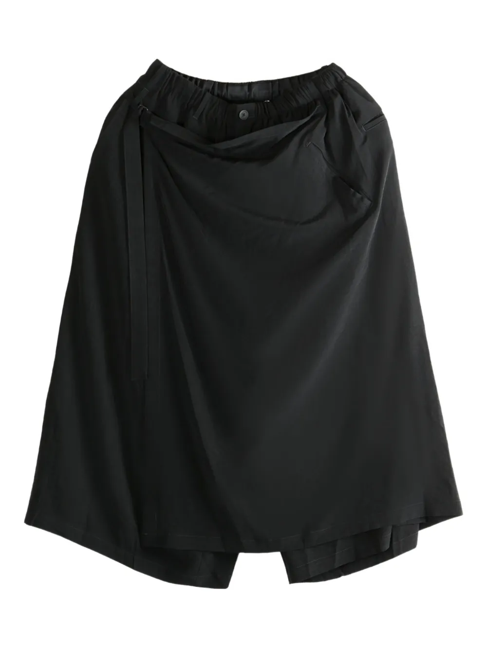 Yohji Yamamoto wrap trousers Zwart