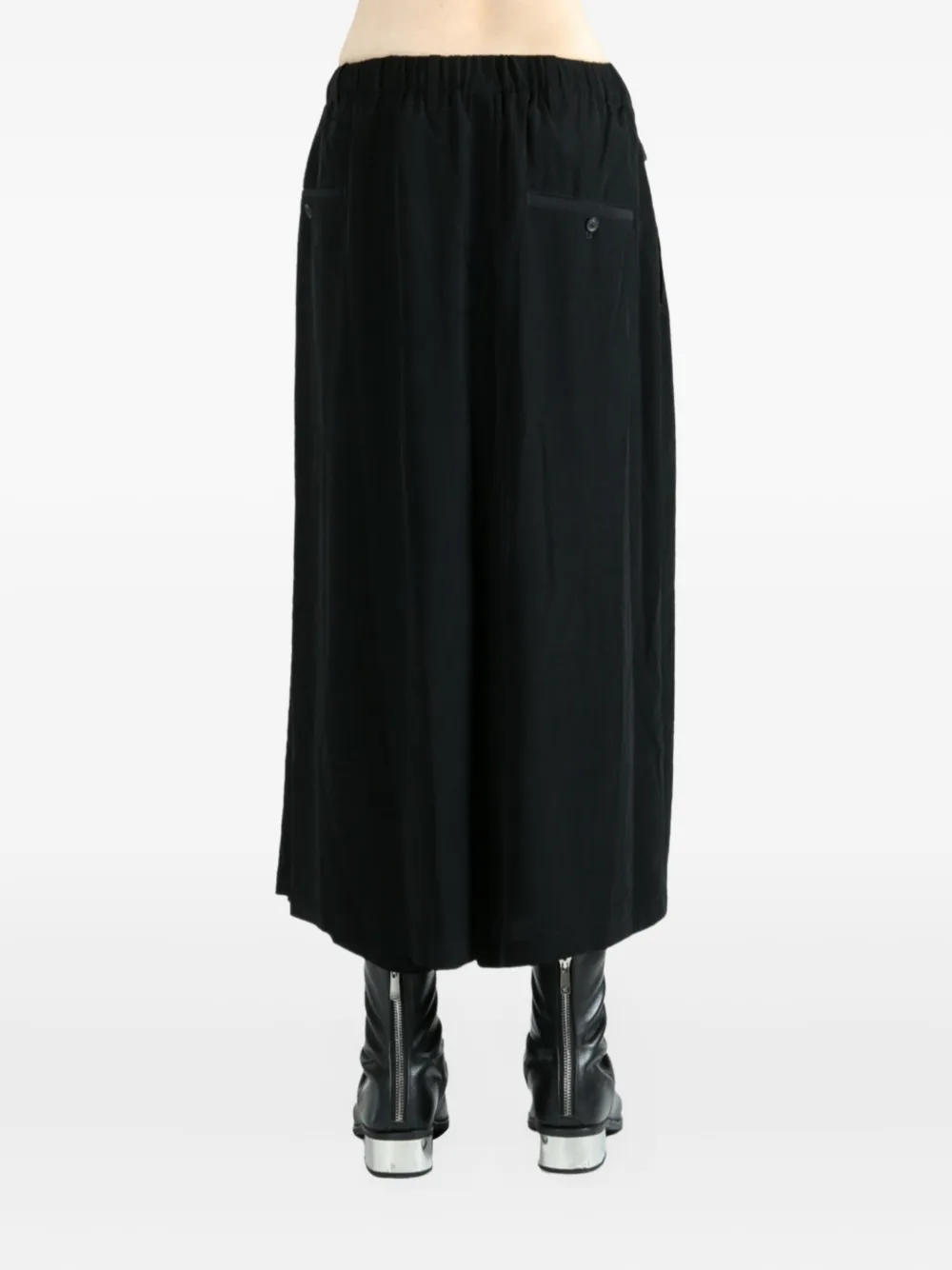 Yohji Yamamoto wrap trousers Zwart