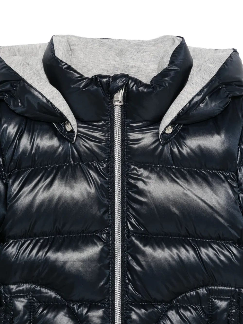 Herno Kids Gevoerd jack met capuchon Blauw