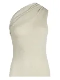 Rick Owens draped one-shoulder top - White