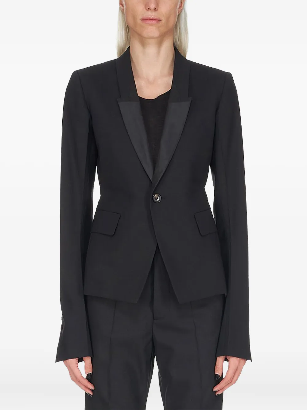 Rick Owens single-button tailored blazer | Black | Image 1