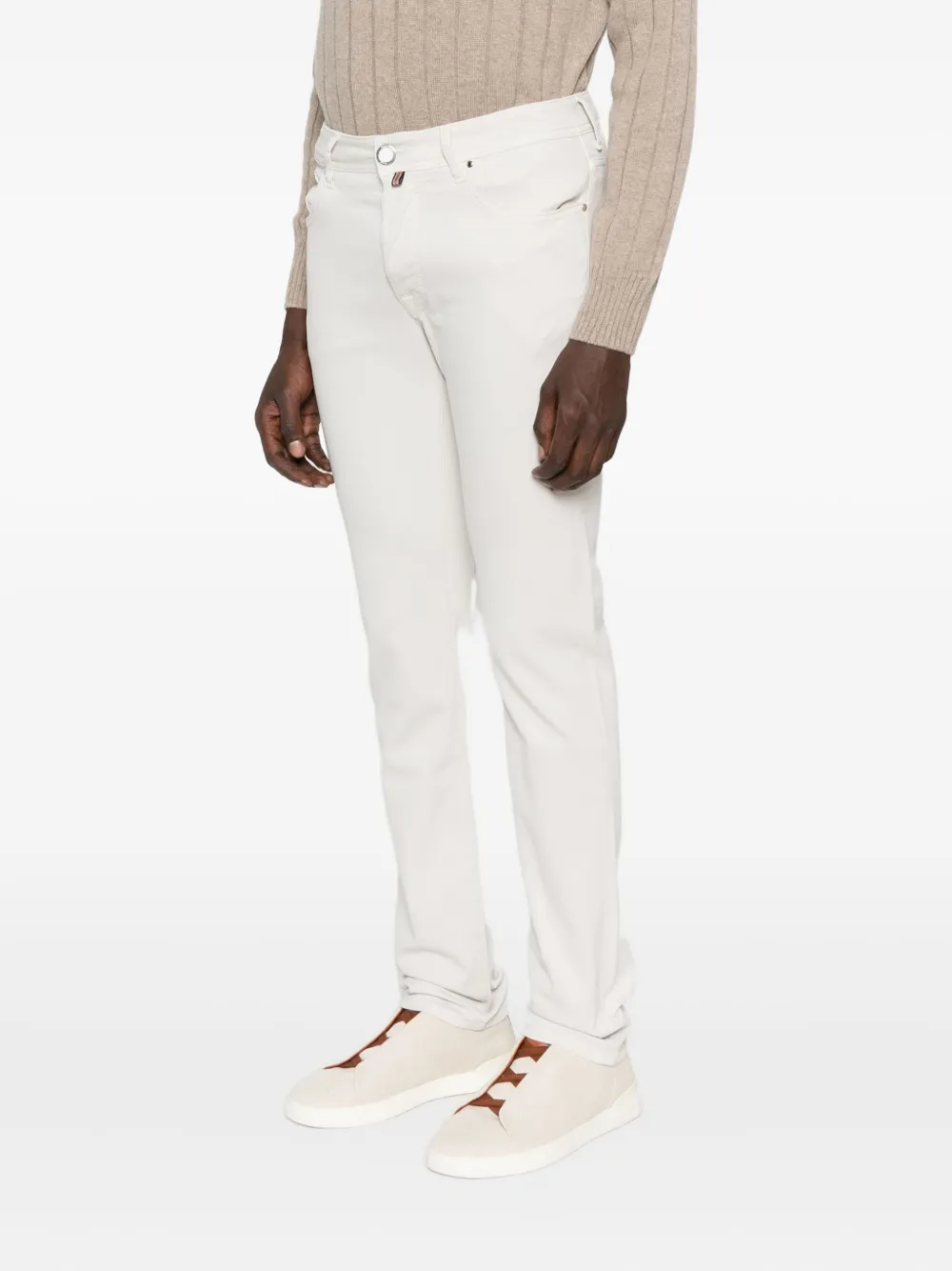 Jacob Cohën Broek met vijf zakken Beige