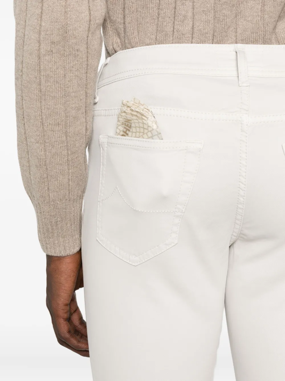 Jacob Cohën Broek met vijf zakken Beige
