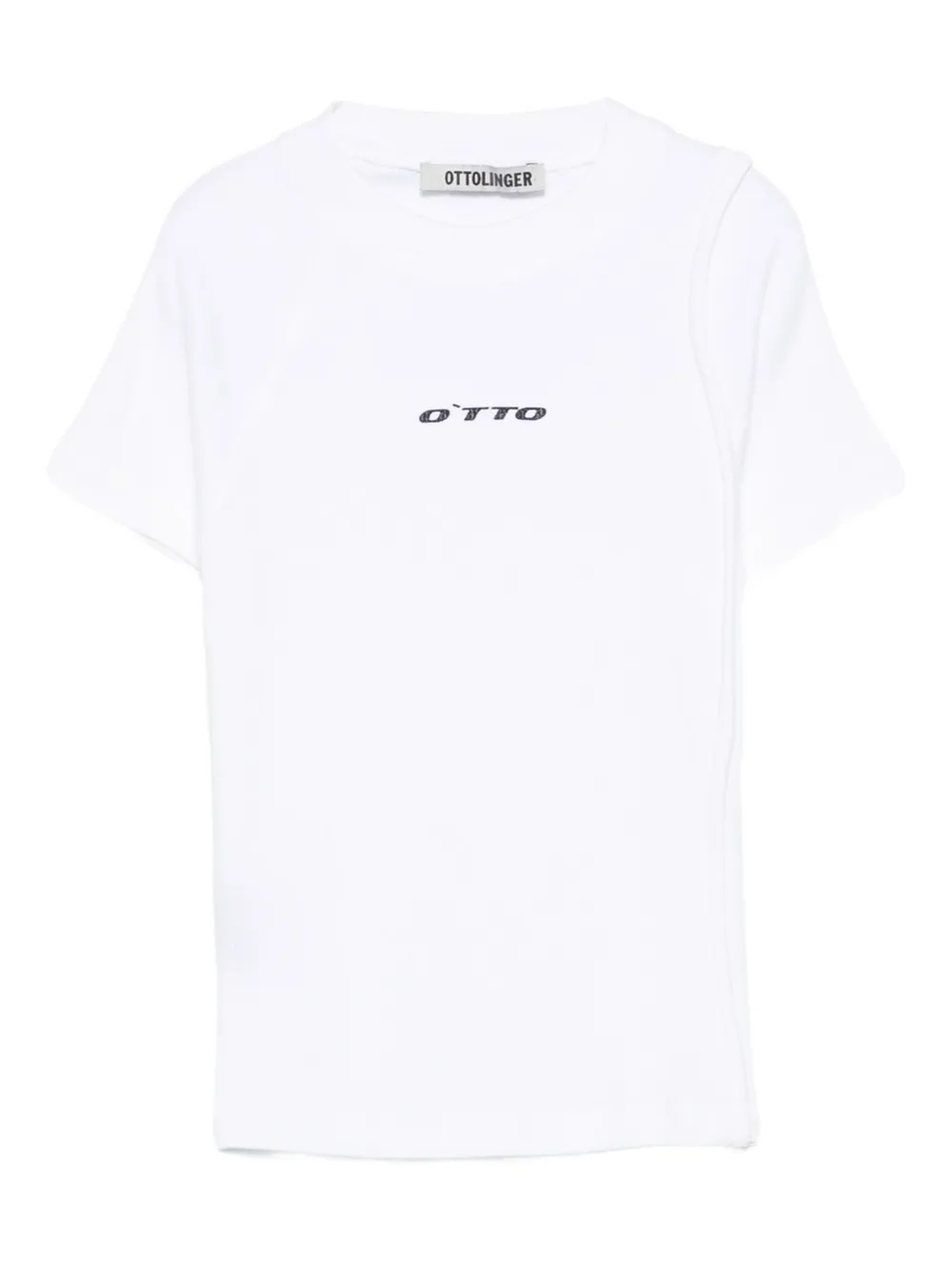 deconstructed rib T-shirt