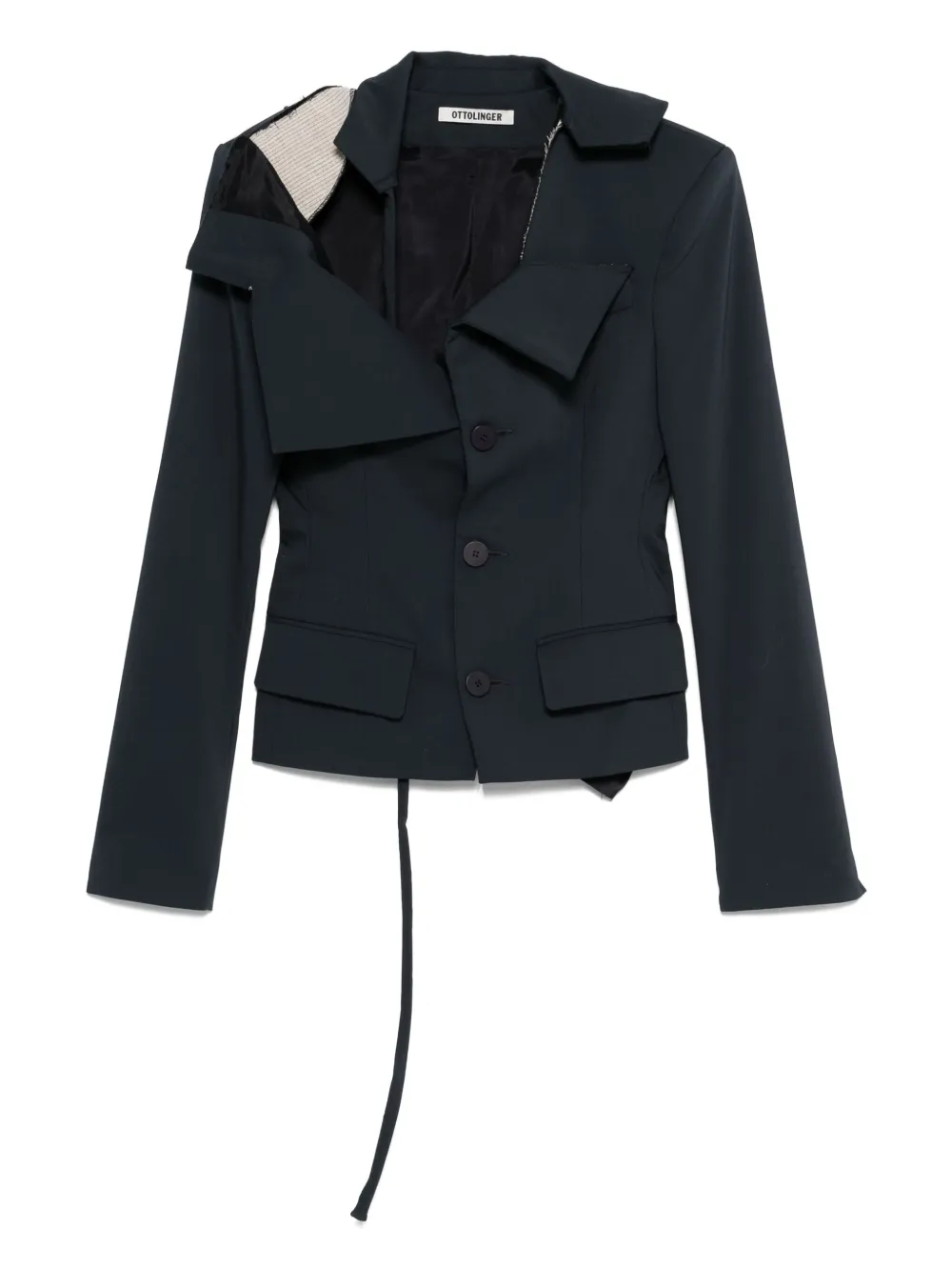 off-shoulder blazer