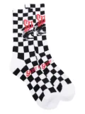 SAINT MXXXXXX checkerboard-intarsia socks - White