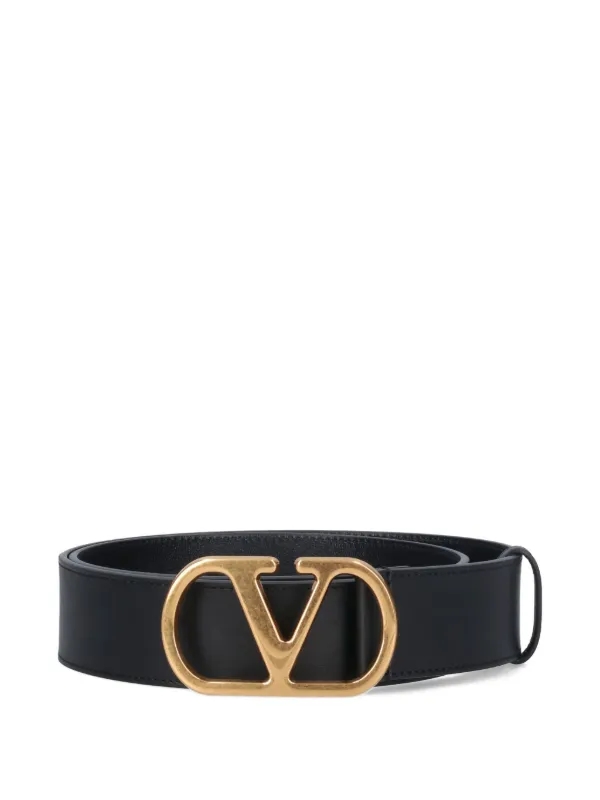 Valentino Garavani Vロゴ シグネチャー ベルト | ブラック | FARFETCH JP