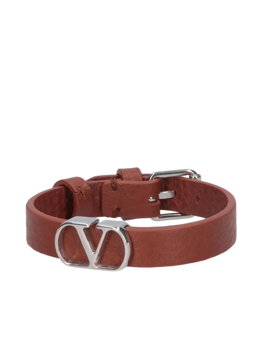 ブレスレット VALENTINO BROWN LEATHER VLOGO BRACELET Valentino Garavani Vlogo Leather Bracelet In Brown | ModeSens