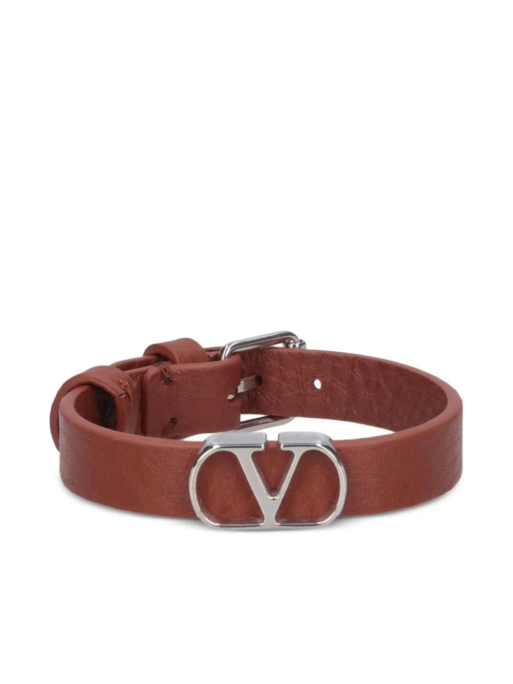 VLogo leather bracelet