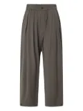 Soeur elasticated-waist pleated trousers - Brown