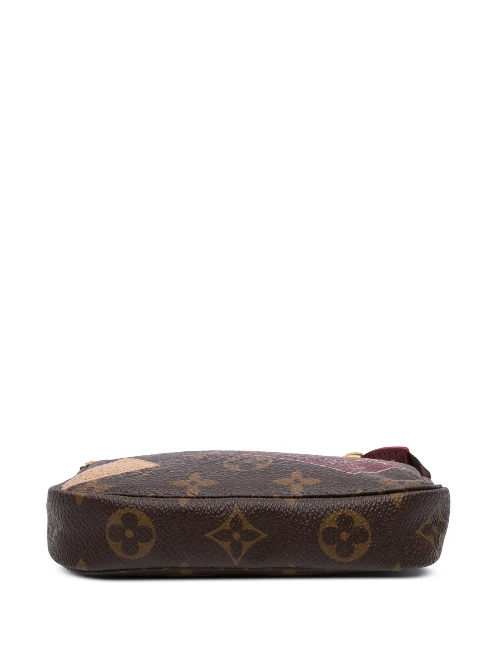 Pre-owned Louis Vuitton 2009 Monogram Trunks & Bags Mini Pochette Accessoires Handbag In Brown