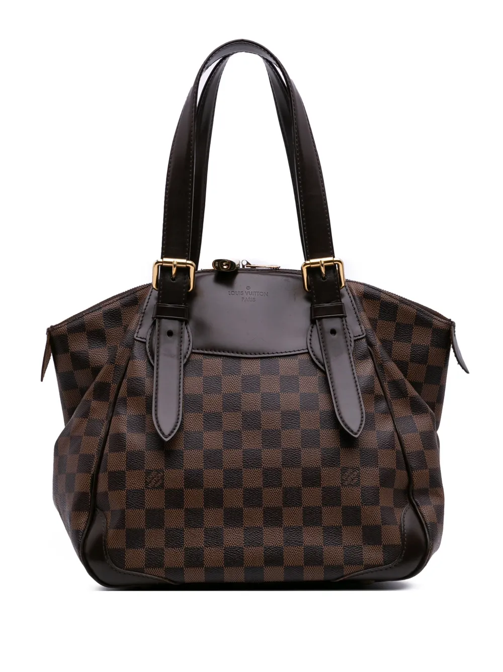 Louis Vuitton Pre-Owned 2010 ダミエ エベヌ ヴェローナ MM ショルダーバッグ - ブラウン Louis Vuitton Pre-Owned 2010 ダミエ エベヌ ヴェローナ MM ショルダーバッグ - ブラウン