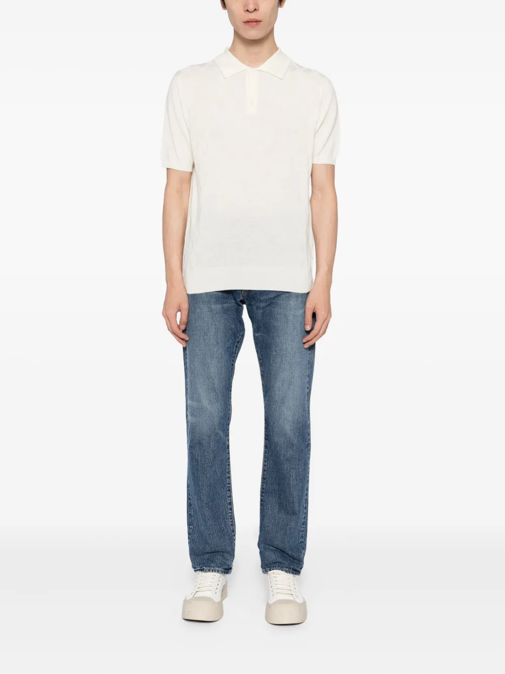 Canali Wollen poloshirt - Beige