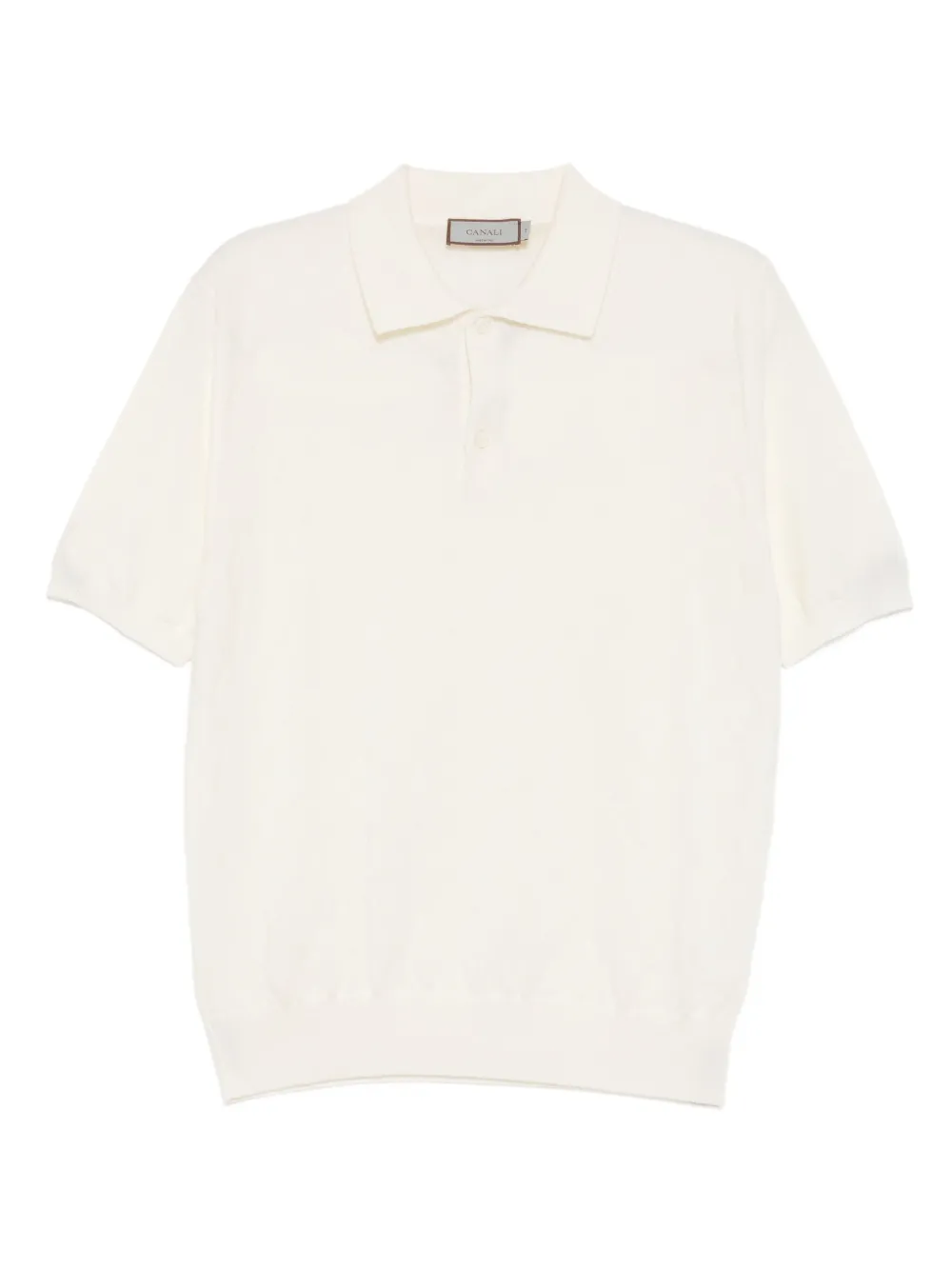Canali Wollen poloshirt Beige