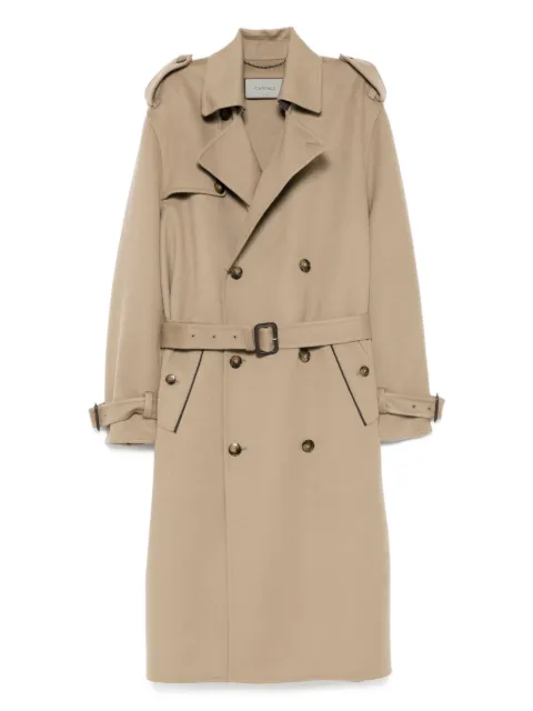Canali wool double-breasted trench coat