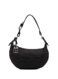 Fendi Pre-Owned 2000-2010 Zebra Print Canvas hobo bag - Black