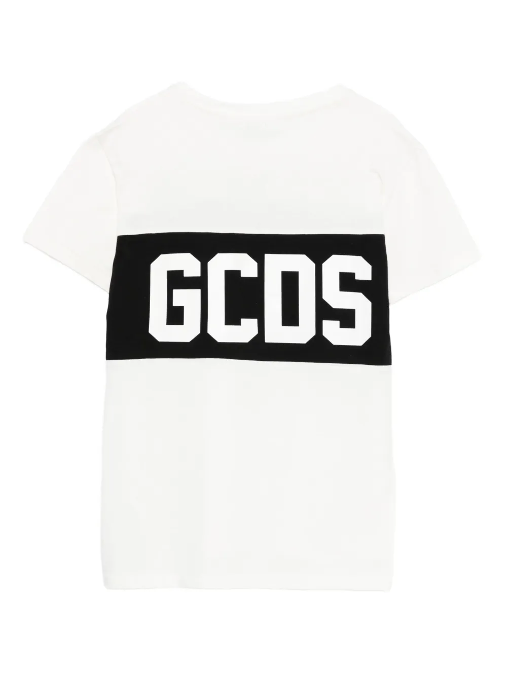Gcds Kids logo cotton t-shirt Wit