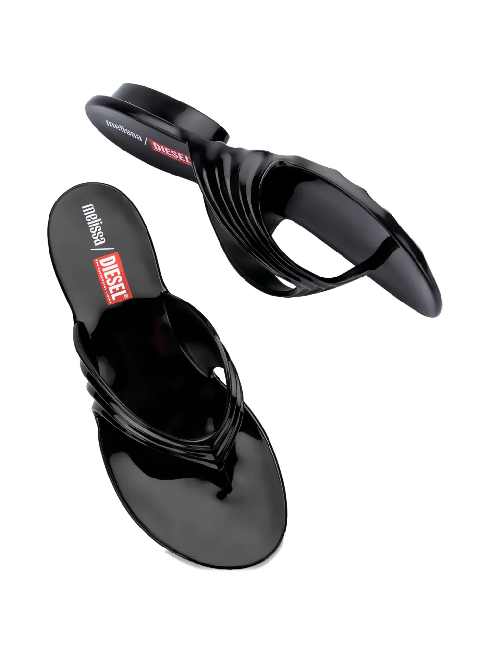 Melissa x Diesel thong flip-flops Black