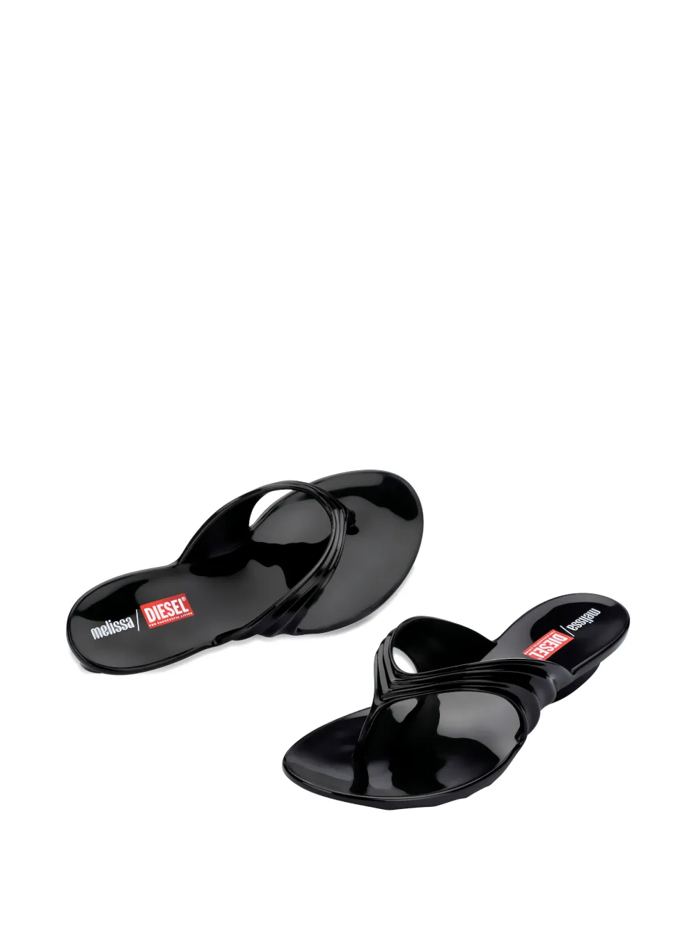 Melissa x Diesel thong flip-flops Black