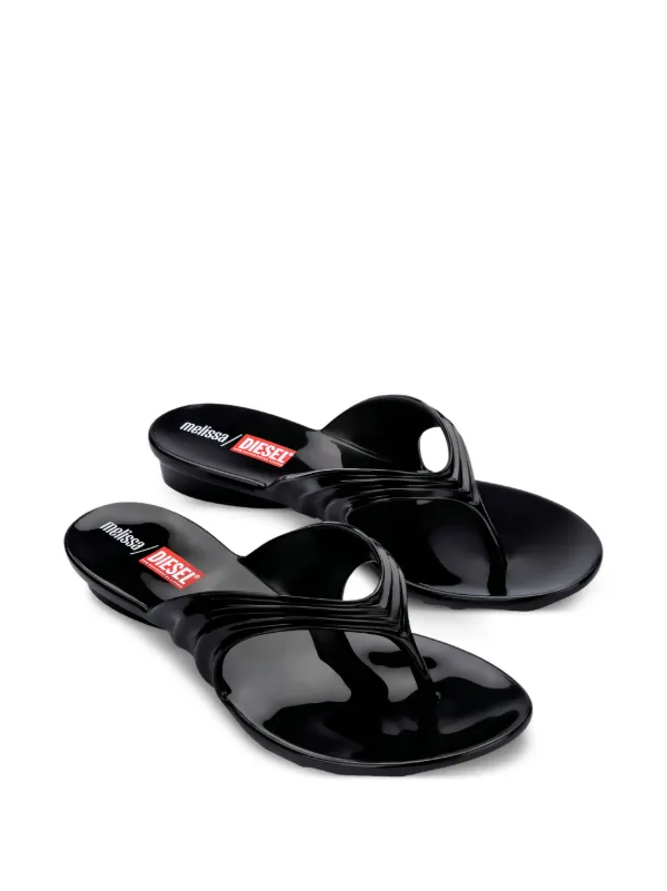 Melissa x Diesel Thong flip-flops | Black | FARFETCH