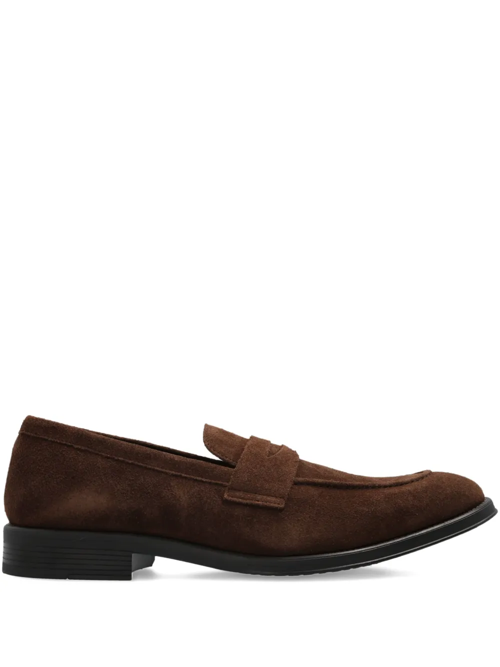 PS Paul Smith penny-strap suede loafers Brown