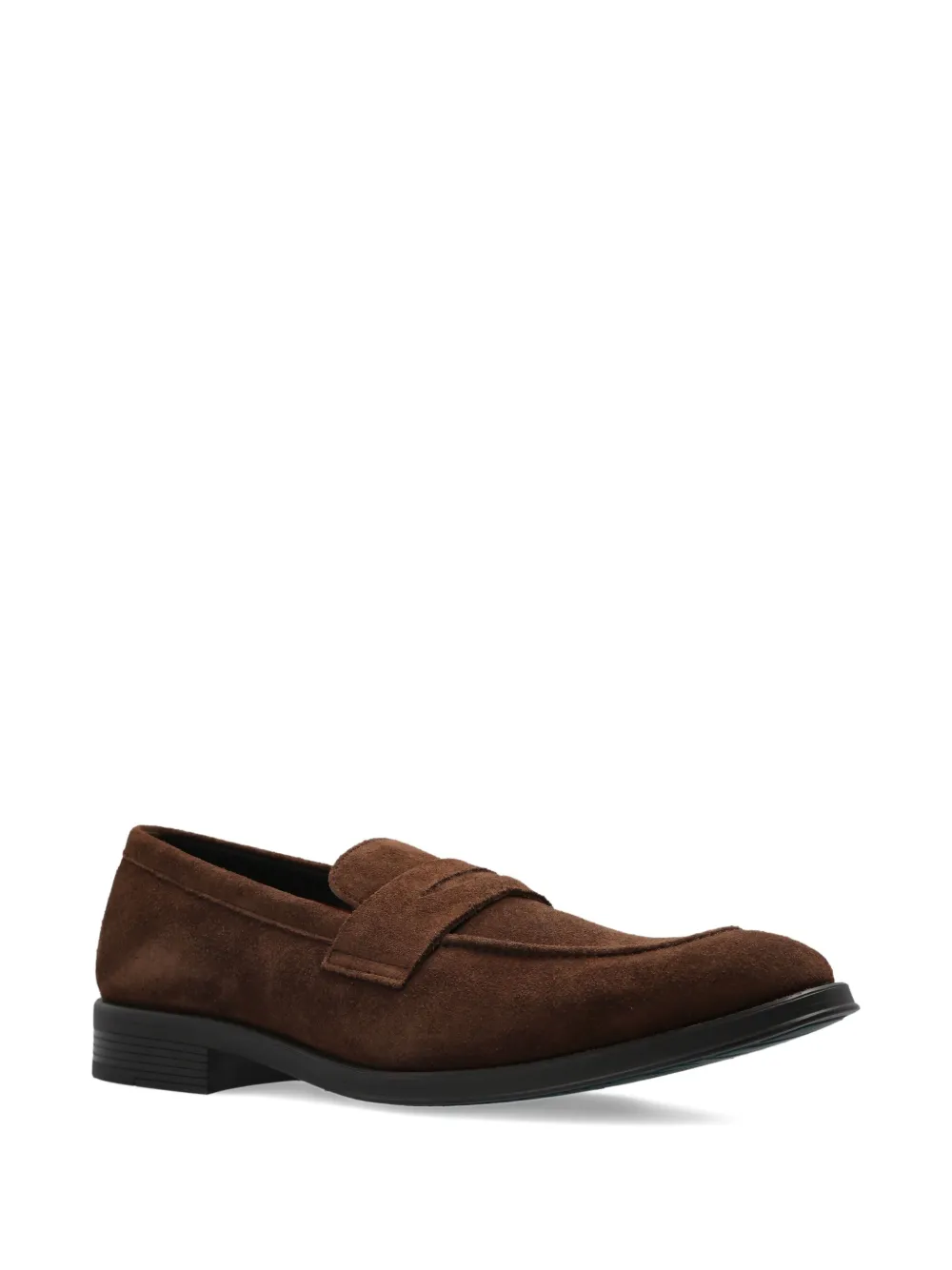 PS Paul Smith penny-strap suede loafers - Bruin