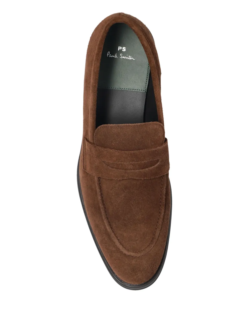 PS Paul Smith penny-strap suede loafers Brown