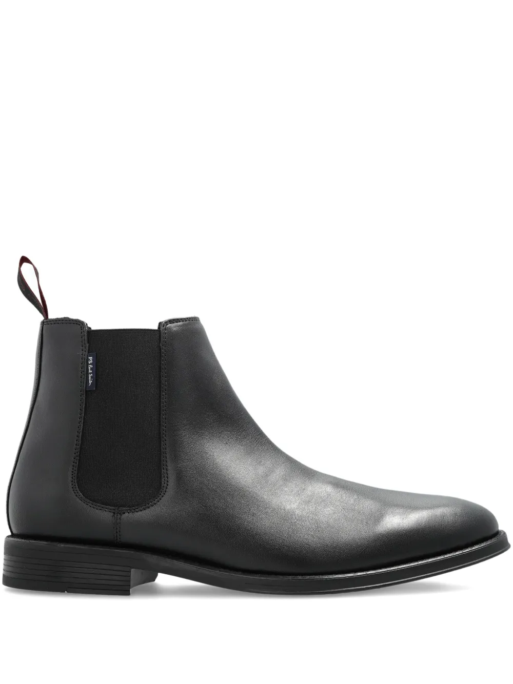 PS Paul Smith Cedric elastic-sided leather chelsea boots Zwart