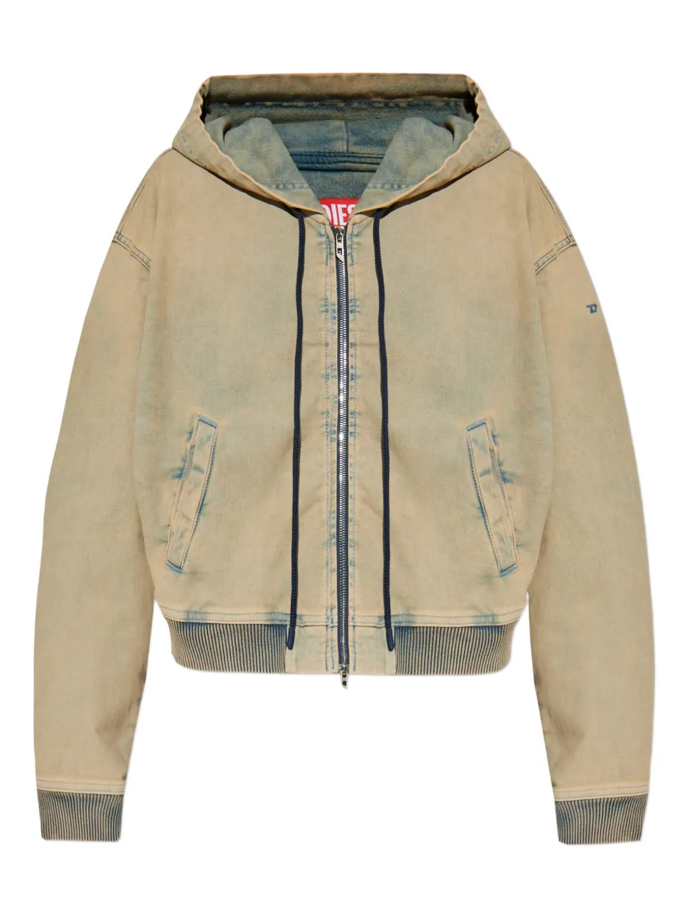 Diesel zip-up hoodie Groen