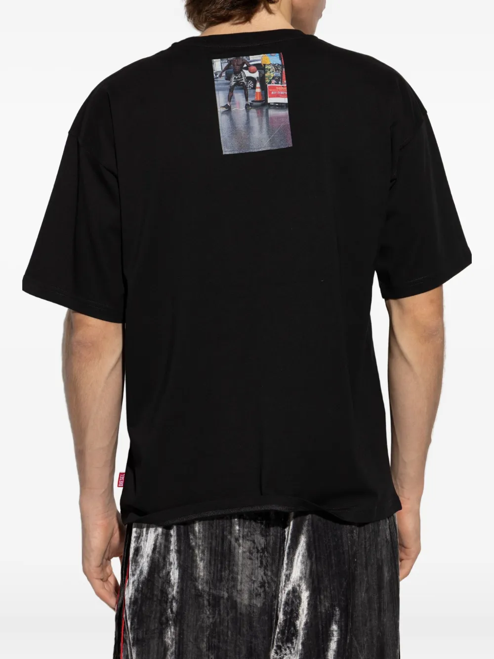 Diesel photographic-print T-shirt Zwart