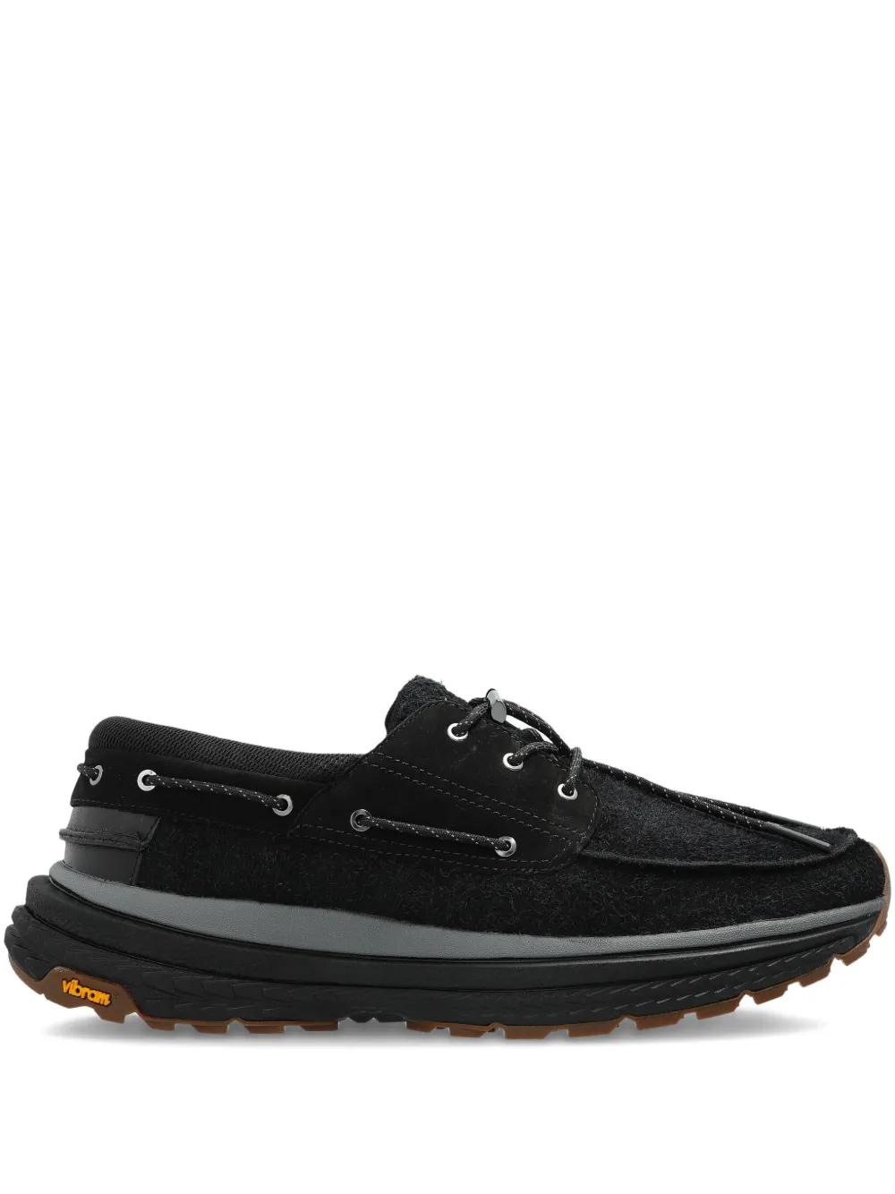 PS Paul Smith lace-up leather boat shoes Black