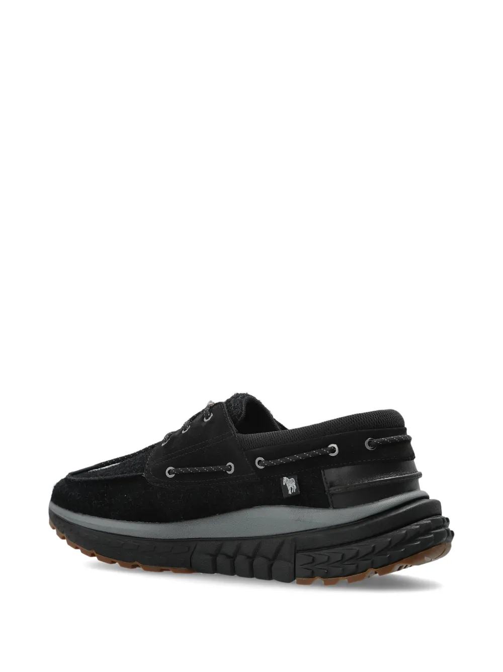 PS Paul Smith lace-up leather boat shoes Black