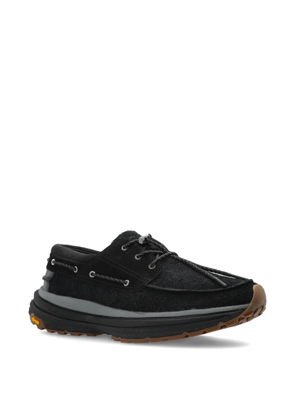 PS Paul Smith lace-up leather boat shoes - Zwart