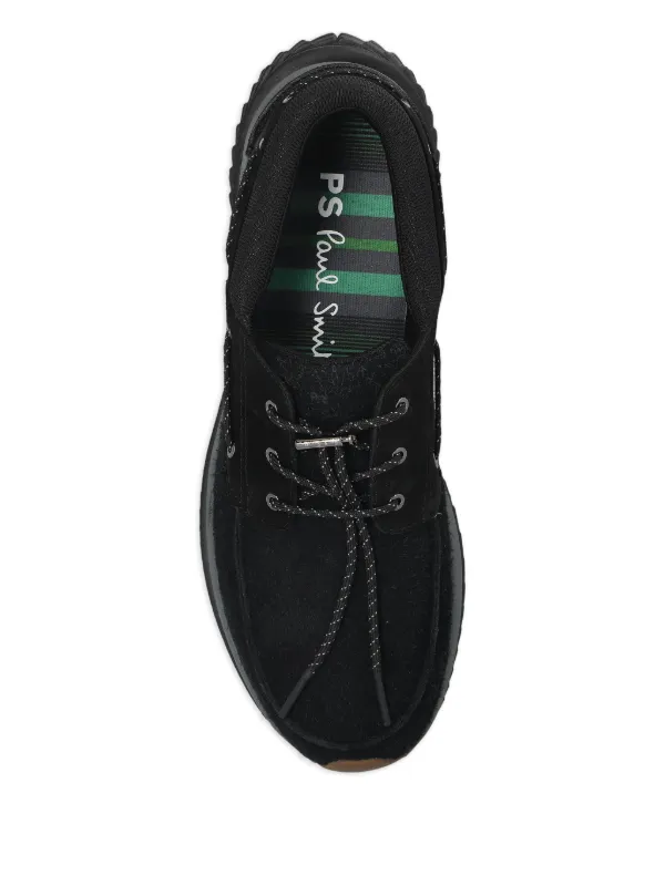 PS Paul Smith レースアップ デッキシューズ | ブラック | FARFETCH JP