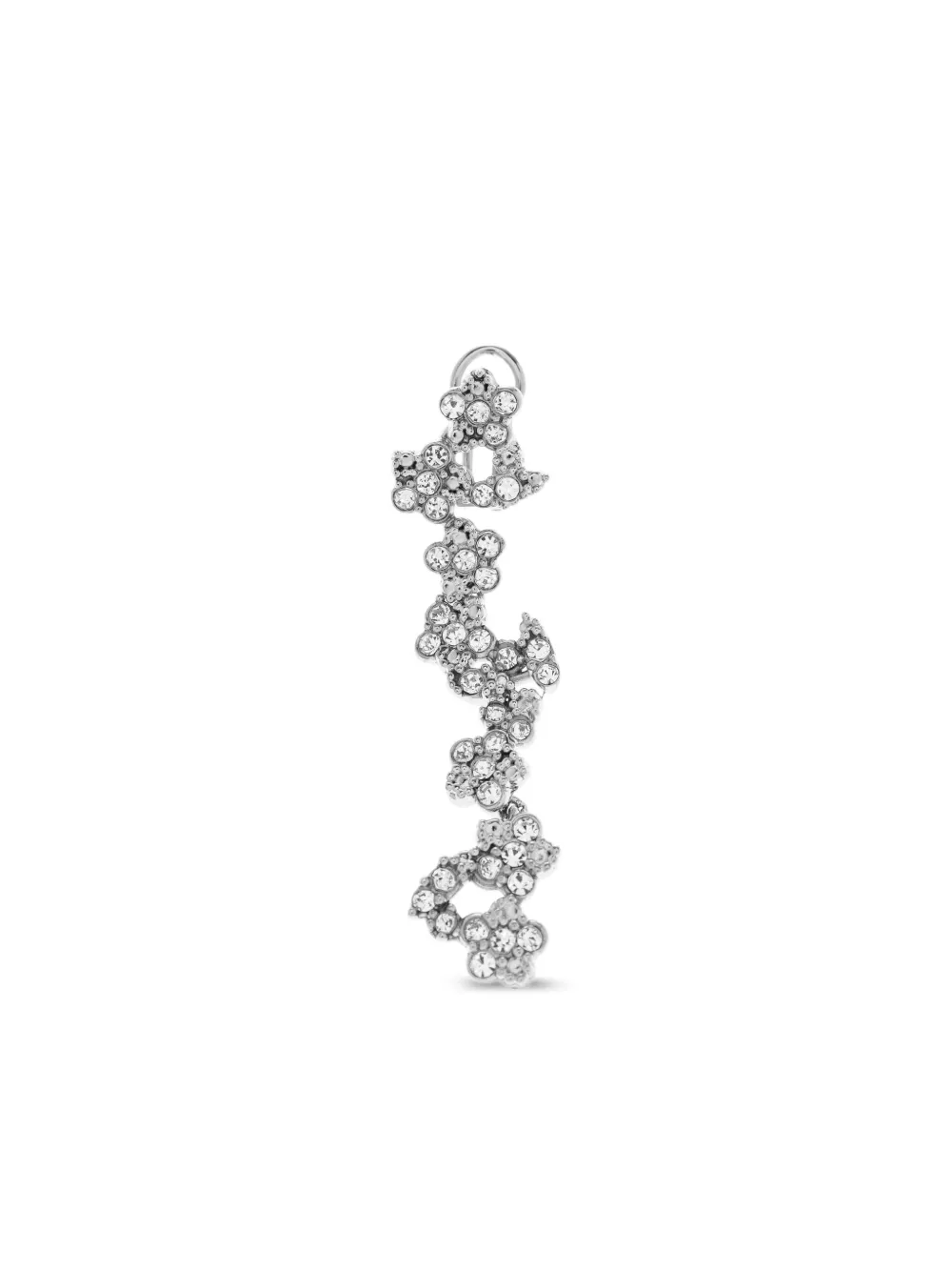Jil Sander Crystal-embellishment Earrings In Metallic
