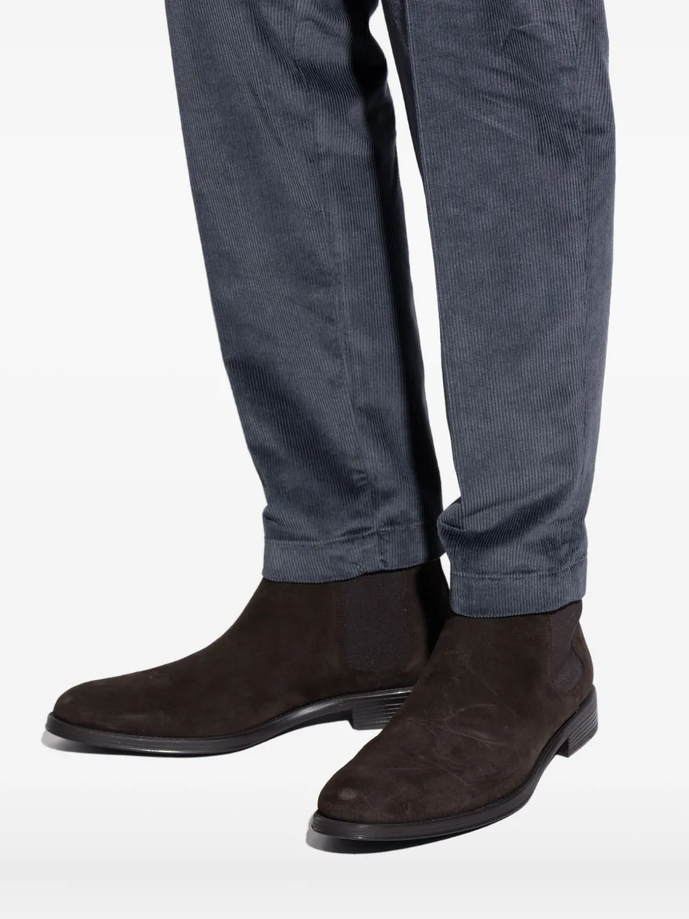 PS Paul Smith elastic-panel suede chelsea boots Brown