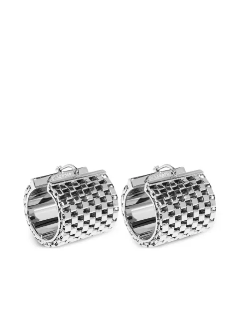 Jil Sander textured hinged-hoop earrings